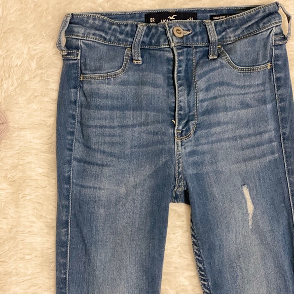 Ripped blue Hollister jeggings - Picture 2 of 5